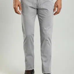 Indian Terrain Men Brooklyn Slim Fit Denim Chinos Trouser-image-35