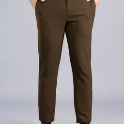 The Pant Project Men Tailored Slim Fit Wrinkle Free Trousers-4