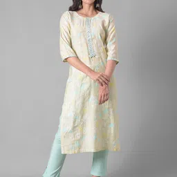 Dollar Missy Floral Printed Mirror Work Straight Kurta With Trouser-picture-32