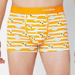Underjeans by Spykar Men Cotton Blend Trunk UJNPTS048WHITEORANGE-picture-14