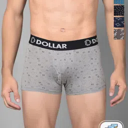 Dollar Bigboss Men Printed Pack 5 Shuffle Intellisoft Cotton Spandex Trunk MBTR-16P-image-44