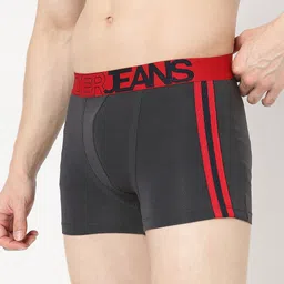 UnderJeans by Spykar Pack of Pack of 2  Outer-Elastic Short Trunks UJNTPTC012NavyGrey image 2