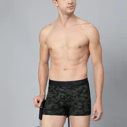 van heusen innerwear Van Heusen Men Abstract Printed Outer Elastic Trunk image 3