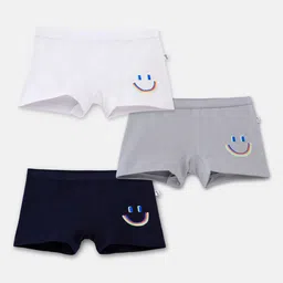 You Got Plan B Girls Pack Of 3 Mid-Rise Anti Microbial Boxer-Style Briefs-image-47