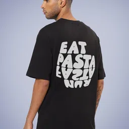 Mad Over Print Men Printed Drop-Shoulder Sleeves Oversized Cotton T-shirt-image-14