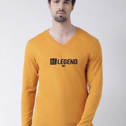 Friskers Typography Printed V-Neck T-shirt-image-82