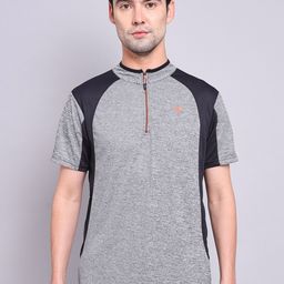 Technosport High Neck Antimicrobial Slim Fit Sports T-shirt-image-54
