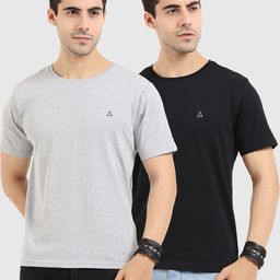 ARDEUR Men Multicoloured round Neck Regular sleeves Pack of 2 T-Shirt-image-13
