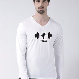 Friskers Typography Printed V-Neck T-shirt-image-20