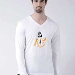 Friskers Printed V-Neck Skin Friendly Cotton T-shirt-image-12