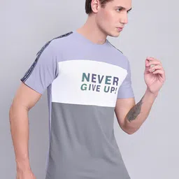 Technosport Colourblocked Antimicrobial Slim Fit T-shirt-image-17
