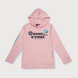 Gini and Jony Boys Peach-Coloured Typography Printed Applique T-shirt-image-8