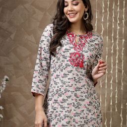 Nayam By Lakshita Printed Cotton Tunic-image-89