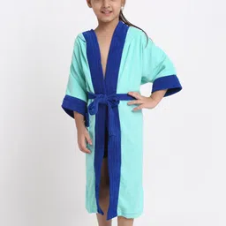 Creeva Solid Hooded Bath Robe-32