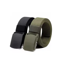 Kastner Men Set Of 2 Canvas Textured Wide Belt-picture-2