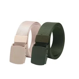 Kastner Men Set Of 2 Canvas Textured Belt-picture-5