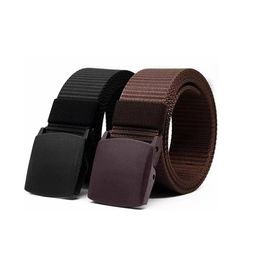 Kastner Men Set Of 2 Textured Canvas Belt With Slider Buckle-9