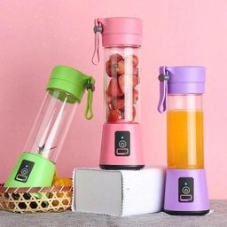 boosty Portable Electric Mini Juice Blender Mixer Shaker 400ml USB Rechargeable for Smoothies, Juice and Shakes with 4 Blades (Multicolor) image 5
