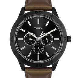 Timex Men Brass Dial & Leather Straps Analogue Watch TWEG135SMU02-25