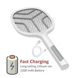 Aapa 2 in 1 UV Light Foldable Mosquito Racket | UV Light Electric Fly Swatter | Bug Zapper | Long Lasting Lithium-ion Battery image 5