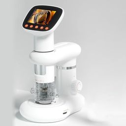 ARTNEY Wireless Handled led Digital Microscope with 2 inch LCD Screen, 1000X Pocket Microscope for Kids with 8 LED Lights image 1