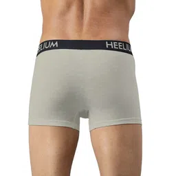 Heelium Pack of 3 Bamboo Super Soft & Odour Free Comfort Fit Trunks P3-TRUNK-BLKDGLG-S image 3