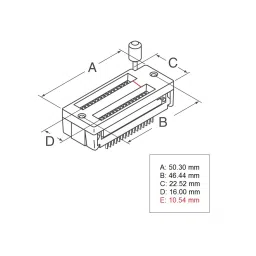 28 Pin ZIF Socket image 4