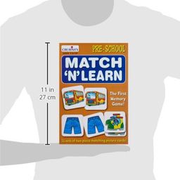 Creative's Match N Learn | Preschool Educational Matching Game | Toddler Cognitive Learning Cards | Observation, Memory & Visual Discrimination Toy | 62 Picture Cards for Kids Ages 3+ image 3