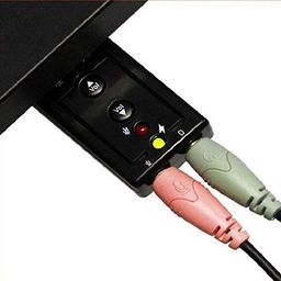 AlexVyan 7.1 Channel USB External Sound Card Audio Adapter with Mic for Windows XP/Vista/Windows 7/Windows 8, Just Plug and Play (Black) image 3