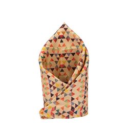 The Tie Hub Men Beige & Green Printed Silk Pocket Square-image-19