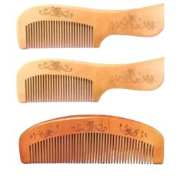 FEELHIGH Set Of 3 Anti-Dandruff Wooden Combs To Promote Hair Growth - Brown-14