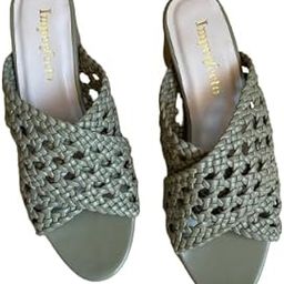 Olive Woven Heels | Women’s Fashionable Heels | Stylish and Comfortable Footwear-image-19