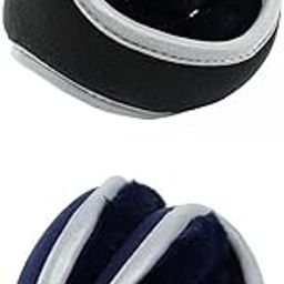 2Pieces Winter Ear Muffs Fleece Warm Ear Warmers for Skating Blue and Black-image-28