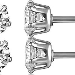 Stainless Steel Crystal Stud Earrings, Fashion Jewellery for Men and Women, Anniversary Gift-image-98