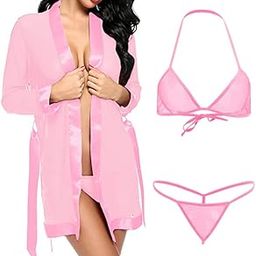 Women's Polyester & Spandex Solid Above knee Night Wear-30