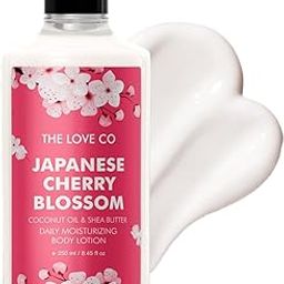 THE LOVE CO. Japanese Cherry Blossom Body Lotion - Nourishing Moisturizer Cream for Dry Skin - Suitable for Men and Women with Jojoba Oil, Shea Butter & Vitamin E - 250ml-2
