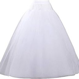 Crinoline Petticoat for Women 4 Hoop Skirt 5 Ruffles Layers Ball Gown Underskirt Half Slips for Wedding Dress-image-53