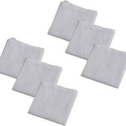 Classic Elegance 100% Cotton Handkerchief For Men Premium Everyday Essentials Hanky (Pack of 6) White-image-24