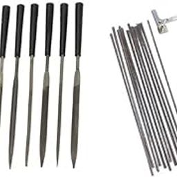 ToolBux Jewellery Making Tools, Wire Wrapping, Beading Jewellery, Model Making & Hobby Crafts DIY Pack of 2 Items : 10 Pc Needle File Set and Hex Saw Adjustable-image-9