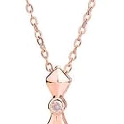 Rose Gold Plated Dancing Diamond Zircon Pendant Necklace Chain For Women & Girls Everyday Wear Birthday Anniversary Special Occassions-image-23