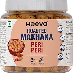 Heeva Roasted Makhana | Foxnut | Peri-Peri Flavour 100g (Pack of 1) | Gluten Free | Roasted - Not Fried | No Cholesterol | Healthy Super Food | Calcium Rich | Phool Makhana-image-73