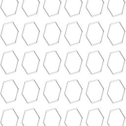 ELBME Frame, Pendant Bezel Mini DIY for Family for Party(Hexagon, Large * 30)-image-54