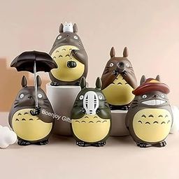 BOENJOY Gifts- Totoro Action Figure Toys for Car Dashboard, Study Table, Office Desk Decoration - Gift for Fans and Collectors, Pack of 5-image-37