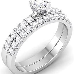 14k (585) White Gold Ring for Women-image-88