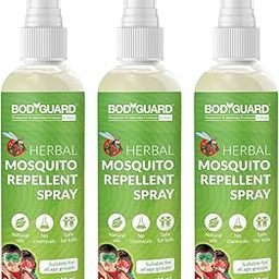 Bodyguard Herbal Mosquito Repellent Spray with Goodness of Essential Oils and Aloe Vera Extracts - 100 ml (Pack of 3)-picture-0