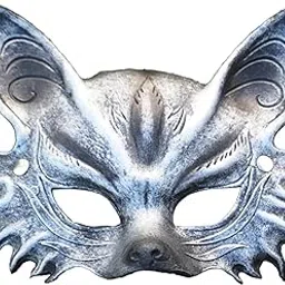 zoomella Fox Mask Photo Props Accessory Practical Animal Face Mask for Animal Cosplay Silver|Masks & Eye Masks|Clothing, Shoes & Accessories-picture-34