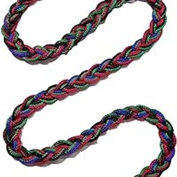 Multi Colour Nylon Dori Eyeglass Spectacle Cord Neck Strap String Chain Ethnic Face Mask Holder Lanyard Anti-Lost Mask Leash Stylish Sunglass, Reading Glass 74 cms Unisex-27