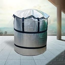 PARLAD || 3-Layer Insulated Water Tank Cover | Protects from Heat, Cold & Algae | Durable Oxford Fabric 10MM | Includes Nylon Belt & 4 Side Velcro Openings | Available in 500 Liter-image-10