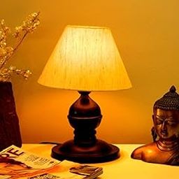 TUCASA Metal Table Lamp , Off White-image-2
