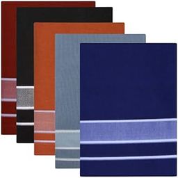 Multicolor Kerala style (Mundus) Dhotis for MenCombo Light Grey (Free Size Assorted) Lungi Veshti (Kaili) Pack of 5-25